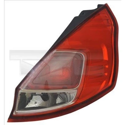 Image of 1778974, 1781772, 1786198, 1823622, 1877011 Rear light TYC 11 12538 01 9 Left without bulb holder FORD: FIESTA 6