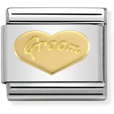 Image of Nomination Groom Heart Charm
