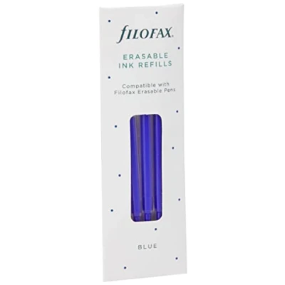 Image of Filofax erasable ballpen Ink Refill Pack Blue 149012