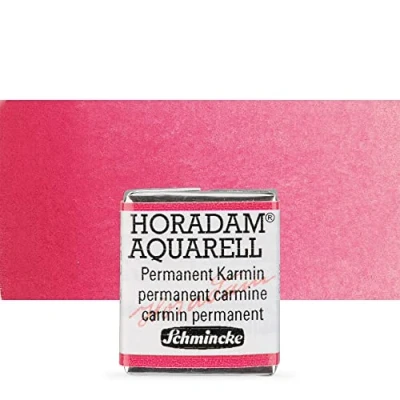 Image of Schmincke Artists Watercolours Permanent Carmine Half Pan