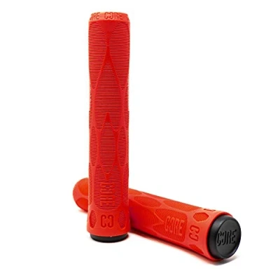 Image of CORE Pro Handlebar Grips, Super Soft 170mm Longneck Universal Cycling Grip fits all Stunt Scooters BMX &amp; Mountain Bikes, Premium comfort Bicycle Handle Red