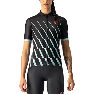 Image of CASTELLI 4522059 085 PENDIO Jersey Sweatshirt Women&#039;s Light Black/Sky White M