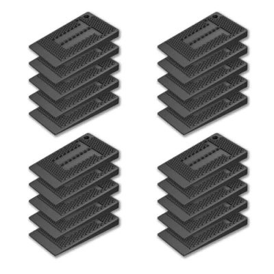 Image of 20 Pcs Furniture Wedges, Rubber Leveling Shims for Stabilizing and Adjusting