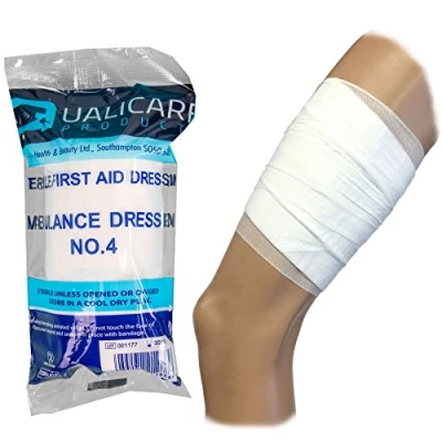 Image of 5X Sterile First Aid Ambulance Dressings No.4 32cm x 20cm