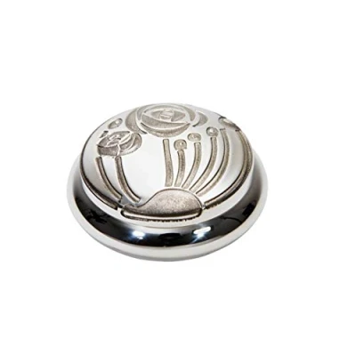 Image of Wentworth Pewter Charles Rennie Mackintosh inspired Round Trinket Box, Pill Gift diameter:85mmH:35mm