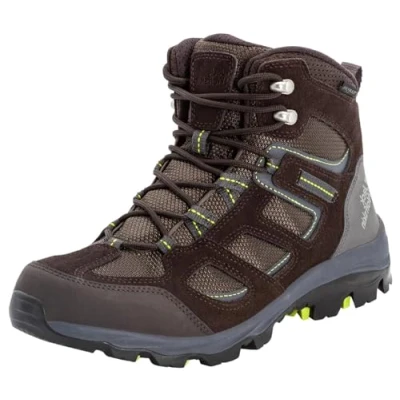 Image of Jack Wolfskin Men&#039;s Vojo 3 Texapore MID M Outdoor Shoes, Dark Brown/Lime 2023, 6.5 UK