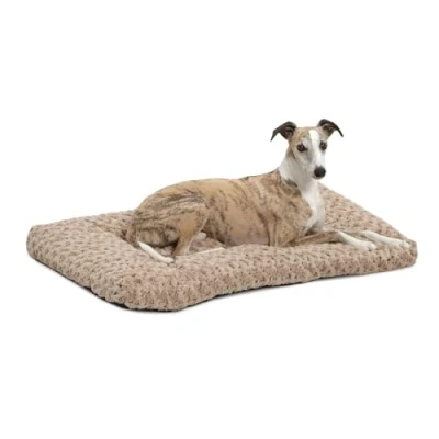 Image of MidWest Homes for Pets Ombré Swirl Plush Pet Bed; 91.44 cm (36 Inch) Long Bed Toy Dog/Cat Breeds; Mocha; Model 40636 STB