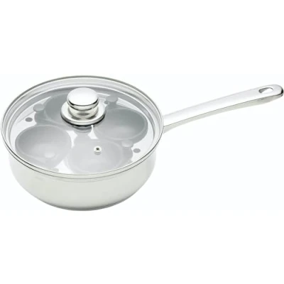 Image of KitchenCraft Stainless Steel Four Hole Egg Poacher
