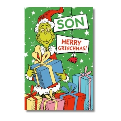 Image of Danilo Promotions Official The Grinch Christmas Card Son Card, Multicoloured