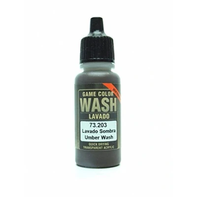 Image of Vallejo VJ73203 Washes 17 ml Acrylic Paint Umber Shade
