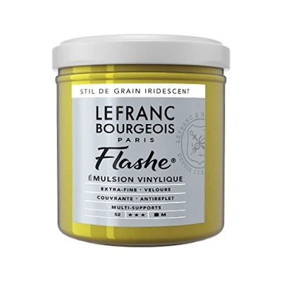 Image of Lefranc Bourgeois Emulsion, Acrylic, Vinyl Paint, Stil De Grain Green Iridescent, 1 stück (1er Pack)