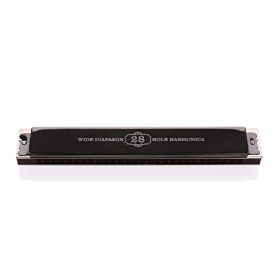 Image of Advanced 28 Hole Harmonica Mouth Organ C key Harmonica, Beautiful Sound Quality, Thick Suitable for Professional Players, Adults, Students, Beginners, Children&#039;s Instruments