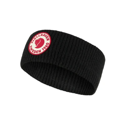 Image of Fjallraven Unisex 1960 Logo Headband Hat, Black, One Size UK