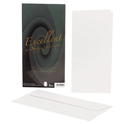 Image of Rössler 20231711 DL Folded Cards and Envelope White