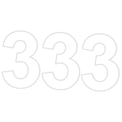 Image of Haobase Pack of 3 Plain White Bin Number 0 9 Adhesive Waterproof and UV Resistant Vinyl Stickers About 12 * 18 cm (3)
