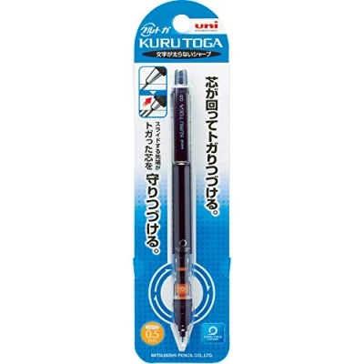 Image of uni Mechanical Pencil Kurutoga Pipe Slide Model 0.5mm, Black Body (M54521P.24)