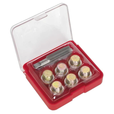 Image of Sealey Oil Drain Plug Thread Repair Set M17
