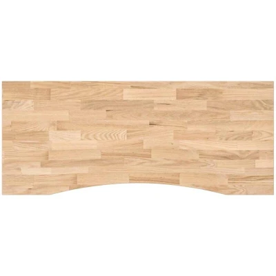 Image of vidaXL oak wood desktop/office board 120x60x2.5 cm natural/customizable surface