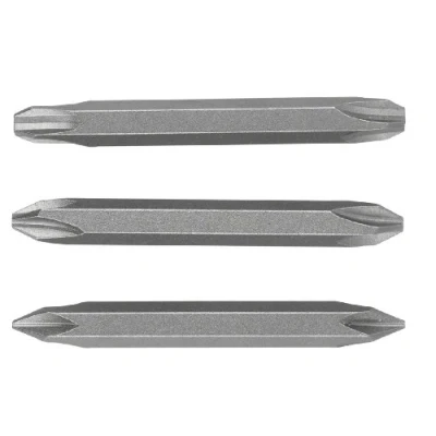 Image of Bosch 2609255962 Double Ended 60mm Screwdriver Bit Set with Standard Quality (3 Pieces)