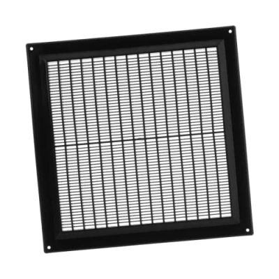 Image of 250x250mm / 10x10 inch Air Vent Cover Ventilation Grille with Flyscreen ABS Plastic Black