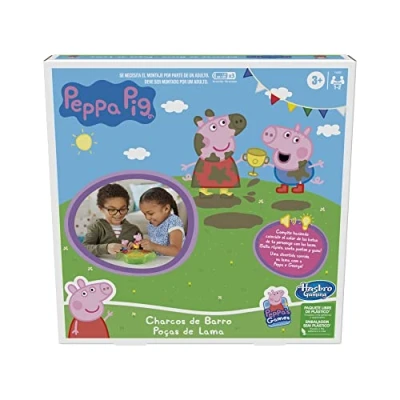 Image of Hasbro Gaming F4262175 Peppa Pig Mud Puddles, Multicoloured