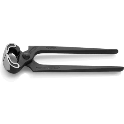 Image of Knipex Carpenters&#039; Pincers black atramentized, plastic coated 250 mm 50 01 SB