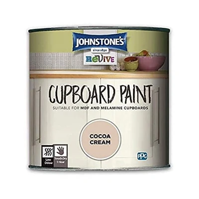 Image of Johnstone&#039;s 431004 Cupboard Paint Cocoa Cream 750 ml