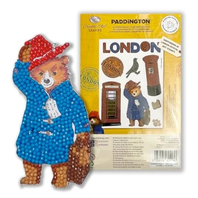 Image of Crystal Art A5 Stamp Set Paddington Bear Sightseeing in London