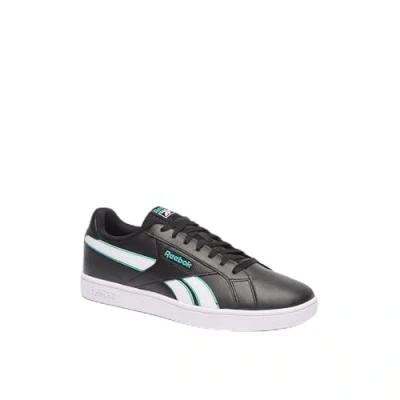Image of Reebok Unisex Court Retro Tennis Shoes, Black/White/UNLEASHEDGREEN, 11 UK
