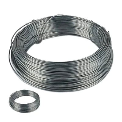 Image of Relaxdays Binding Wire, Set of 2, 1mm Ø, 50m Length, Galvanised, Thin, Gardening &amp; Crafting, Rust Free Steel, Silver, 5000 x 0.1 cm
