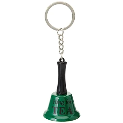 Image of Diabolical Gifts DP0803 Mini Ring for Tea Keyring, Green and Black