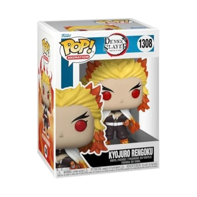 Image of Funko POP! Animation: Demon Slayer Rengoku Collectable Vinyl Figure Gift Idea Official Merchandise Toys for Kids &amp; Adults Anime Fans Model Collectors and Display