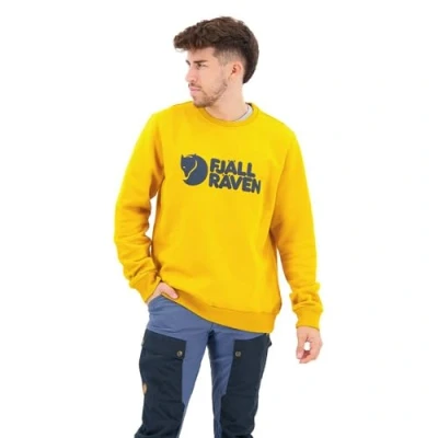 Image of Fjäll Räven Men&#039;s Fjällräven Logo Sweater Sweatshirt, Mustard Yellow, L