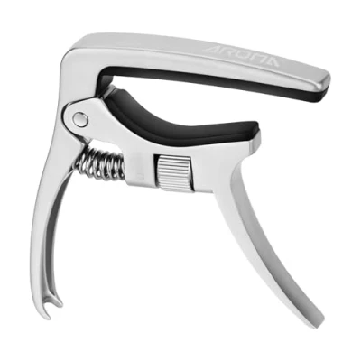 Image of Aroma Professional Guitar Capo Trigger Tension Adjustable with Bridge Pin Puller for 6 Strings Acoustic and Electric Guitars