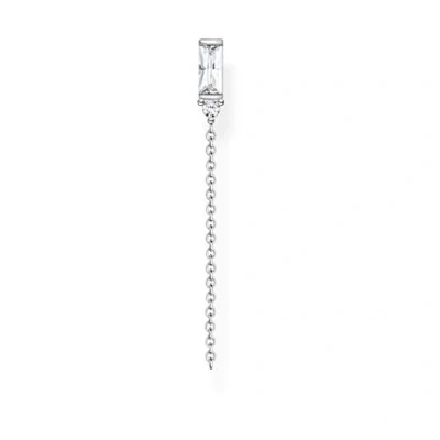 Image of Thomas Sabo Women Single Stud Earring White Stone 925 Sterling Silver H2183 051 14