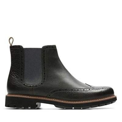 Image of Clarks Men&#039;s Batcombe Top Chelsea Boots, Grey (Taupe Leather), 9 UK (43 EU)