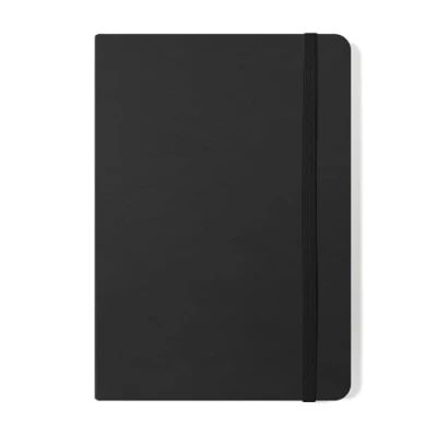 Image of Silvine A5 Executive Soft Feel Notebook Black. 160 Pages (80 Sheets) Ruled 7mm feint. Ref 197BK (148 x 212mm), 391133