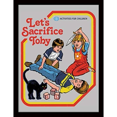 Image of iPosters Steven Rhodes Lets Sacrifice Toby Framed Official Print Overall Size: 36 x 46 cm (14 18 inches) 30 40