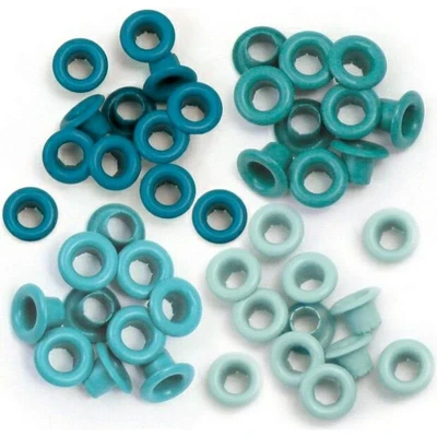 Image of We R Memory Keepers Eyelets Standard for Scrapbooking, Aluminum Aqua