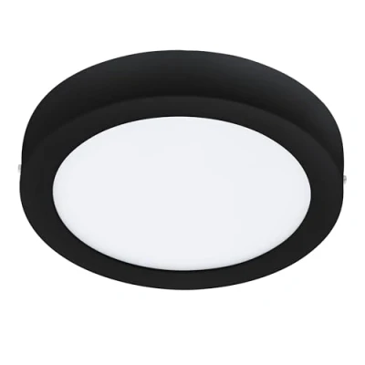 Image of Eglo Connect.z Smart Home LED Ceiling Light Fueva Z, Ø 8.3 inches, Zigbee Bathroom Lighting, app and Voice Control, White tunable Lights (Warm Cool White), Black, IP44