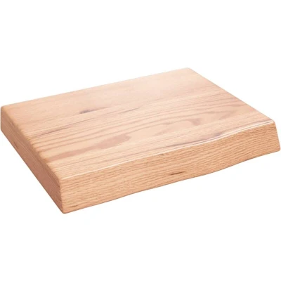 Image of vidaXL Wall Shelf Light Brown 40x30x(2 6) cm Treated Solid Wood Oak