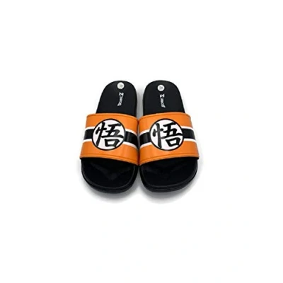 Image of Dragon Ball Z Mens&#039; Slippers Orange Size: 7.5 Wide