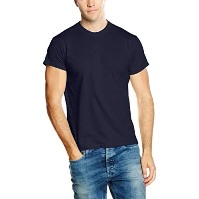 Image of Fruit of the Loom Men&#039;s Original T. T Shirt, Navy, Large