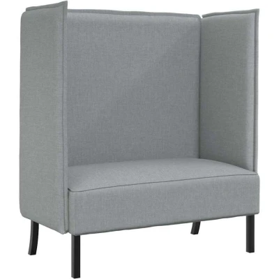 Image of vidaXL Highback Sofa Light Grey 109x56x121 cm Fabric