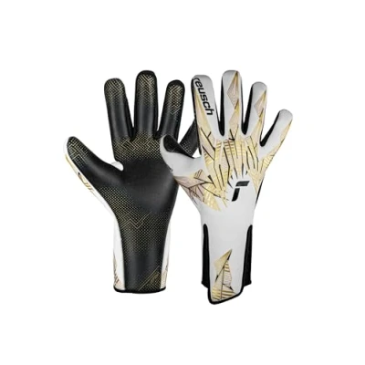 Image of Reusch Pure Contact Gold X GluePrint Strapless Adult Goalkeeper Gloves with Negative Construction and Maximum Grip, 8