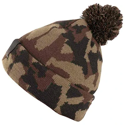 Image of Preston Avid Carp Camo Bobble Hat Fishing
