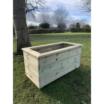 Image of Wooden Garden Trough Planter, Box
