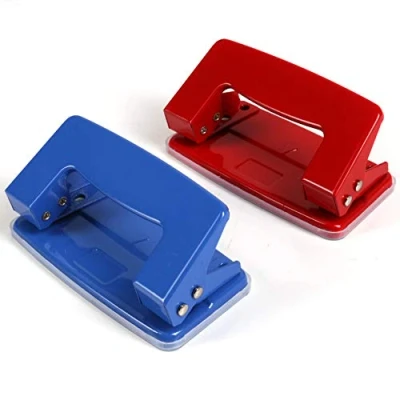 Image of 2X Heavy Duty Twin Hole Punches Quality Office Desk Paper Cutters/Perforators