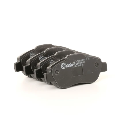 Image of 6001073158, 71770008, 71772215, 77362689, 77362691 brake pad set BREMBO P 23 097 excl. wear warning contact with caliper screws accessories
