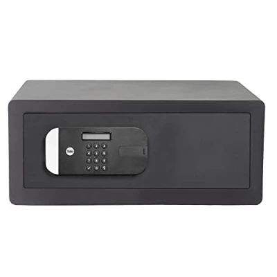 Image of Yale Laptop Maximum Security Fingerprint Safe, Sold Secure Silver, Secured by Design approved, Digital Keypad, LED Light Indicators, Steel Locking Bolts, Emergency Override Key YLFM/200/EG1